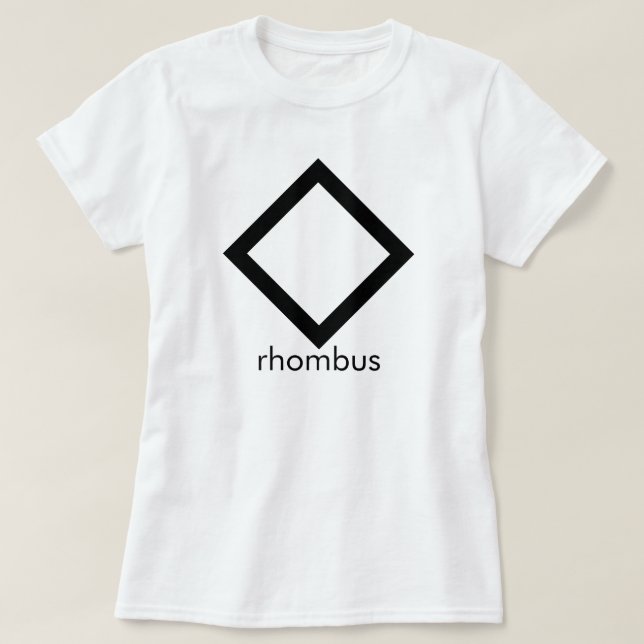 Den original- Rhombusskjortan Tee Shirt (Design framsida)