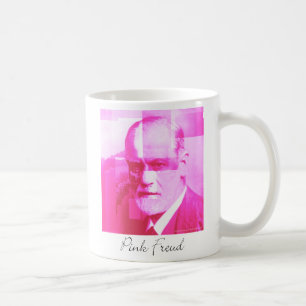 Den original- rosa Freud muggen Kaffemugg