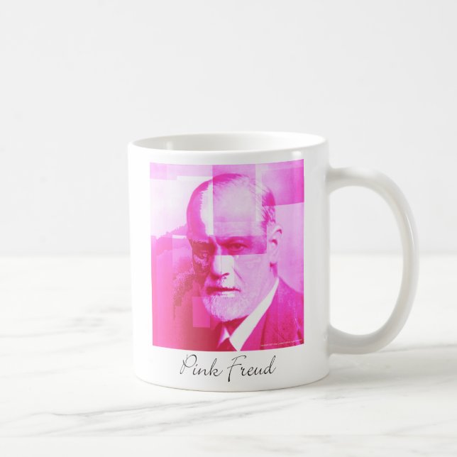 Den original- rosa Freud muggen Kaffemugg (Höger)