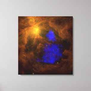 Den Orion nebulaen i infrareden Canvastryck