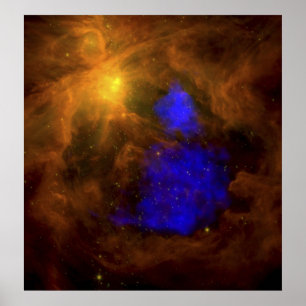 Den Orion nebulaen i infrareden Poster