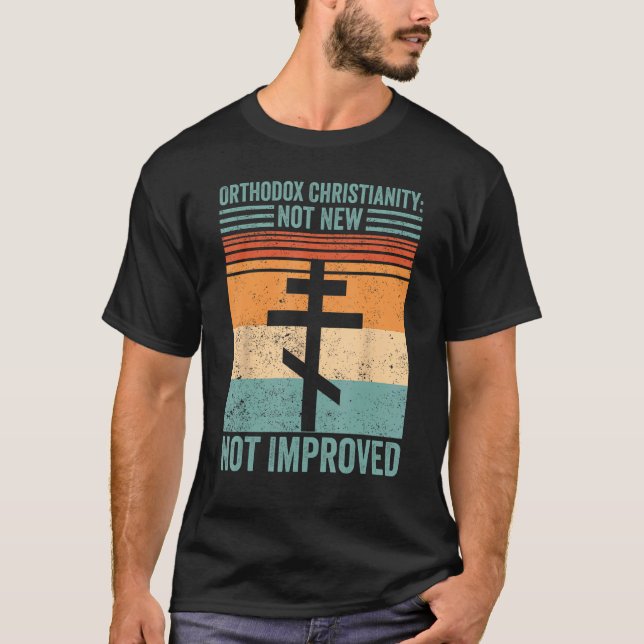 Den ortodoxa kristendomen är inte ny utan förbättr t shirt (Framsida)