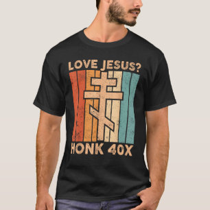 Den ortodoxa ortodoxa Kor Kärlek Jesus Honk 40X T Shirt