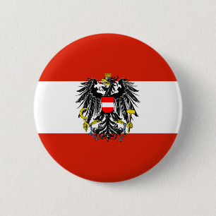 Den Österrike statlig flagga knäppas Knapp