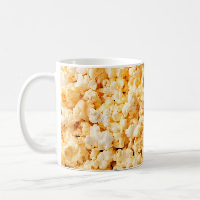 Den otäcka popcorn i sin helhet. Livsmedel  Kaffemugg (Vänster)