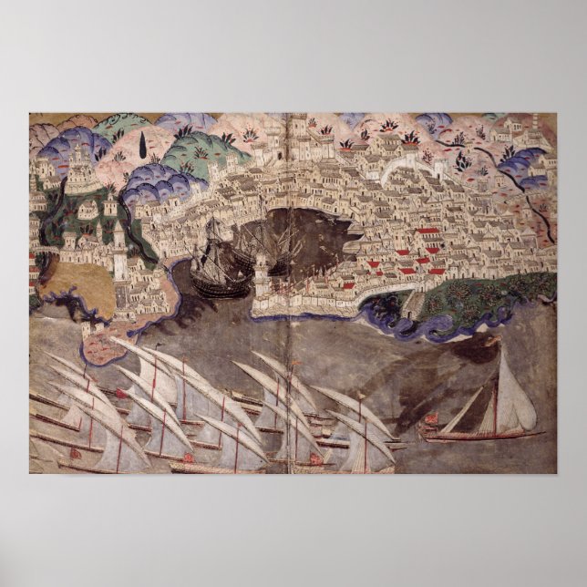 Den ottomanska flottan poster (Framsidan)