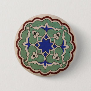 Den ottomanska turkiska arabiska plattan knapp