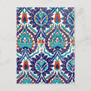 Den ottomanska turkiska Blommigten Design Mönster Vykort