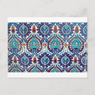 Den ottomanska turkiska Blommigten Design Mönster Vykort