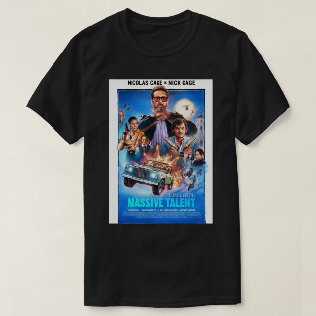 Den outhärdliga vikten av den stora talangen 2022 t shirt (Design framsida)
