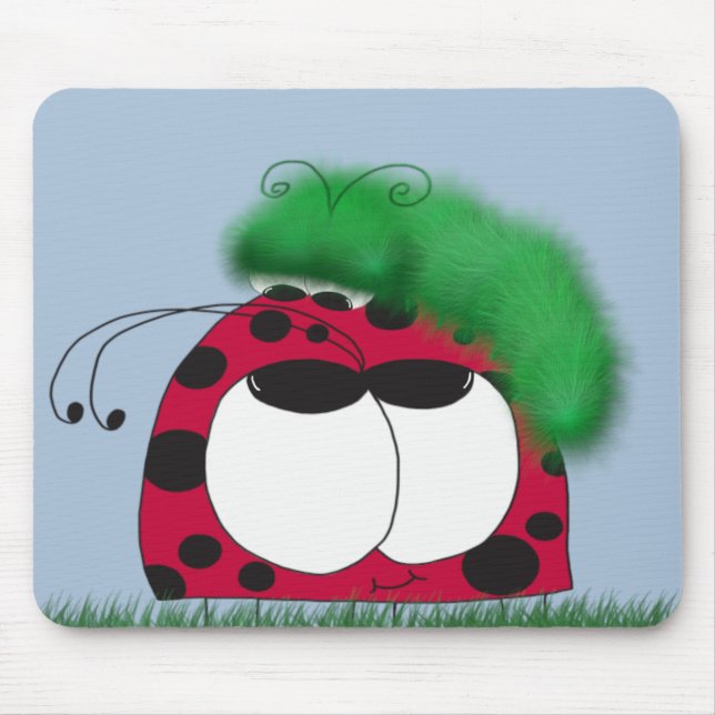 Den ovanliga vännen Ladybug och vattenpelaren Musmatta (Framsidan)