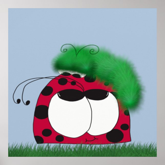 Den ovanliga vännen Ladybug och vattenpelaren Poster (Framsidan)