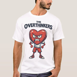 Den överanalyserandes ilska hjärta seriefigur somm t shirt
