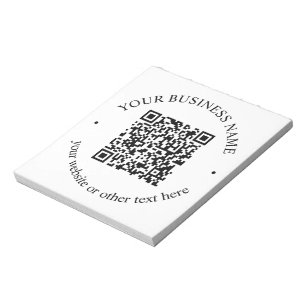 Den överförda QR-koden plus redigerbar cirkulär te Anteckningsblock