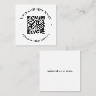 Den överförda QR-koden plus redigerbar cirkulär te Anteckningskort