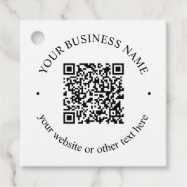 Den överförda QR-koden plus redigerbar cirkulär te Gåvor Etiketter