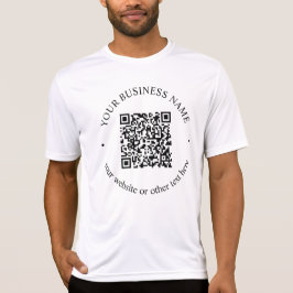 Den överförda QR-koden plus redigerbar cirkulär te T Shirt