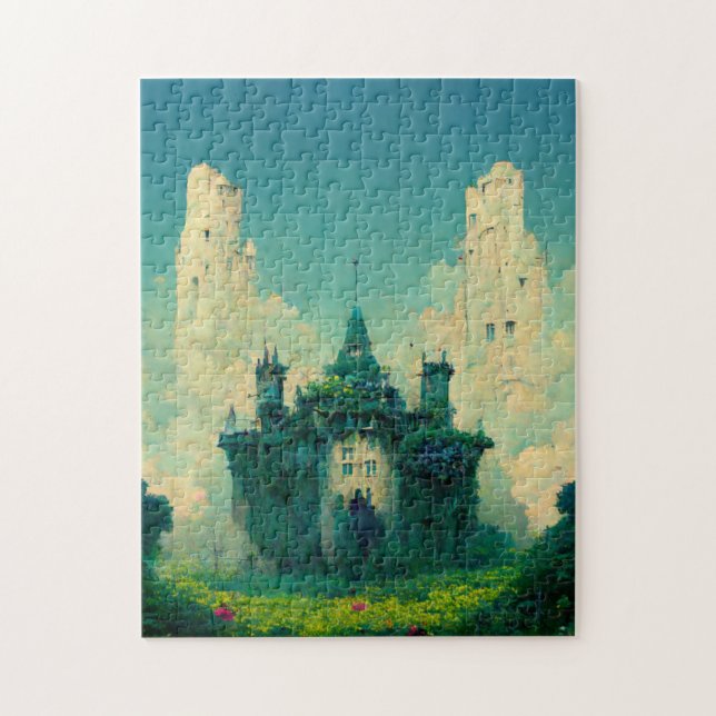Den övergivna Chateau Fantasy Sci-Fi Pussel (Vertikal)