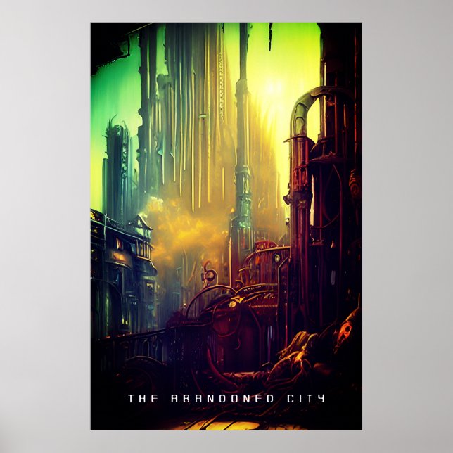 Den övergivna staden poster (Framsidan)