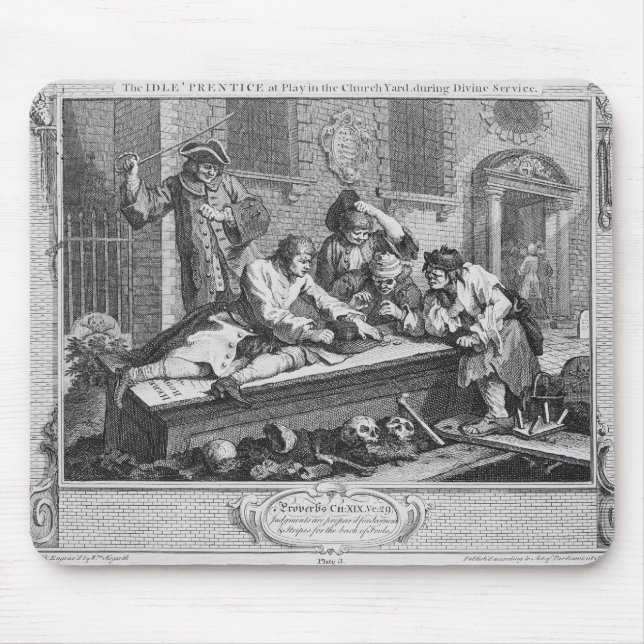 Den overksamma 'prenticen på lek i den kyrkliga musmatta (Framsidan)