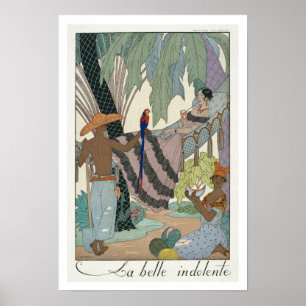 Den overksamma skönheten (pochoirtrycket) poster
