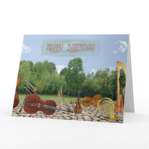 Den Oversized födelsedagorkesteren instrumenterar