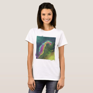 Den Painterly hästen tittar in i bassäng T-shirt