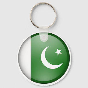 den pakistan flagga cirklar nyckelring