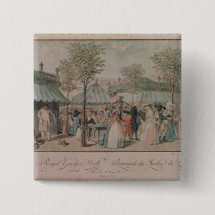 Den Palais Royal trädgården går, 1787 Knapp