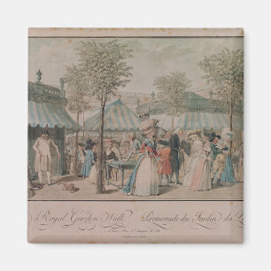 Den Palais Royal trädgården går, 1787 Magnet