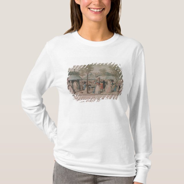 Den Palais Royal trädgården går, 1787 Tee (Framsida)