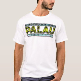 Den palauiska utslagsplatsen beklär t-shirt
