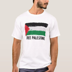 Den Palestina flagga borstar konst - fria T Shirt