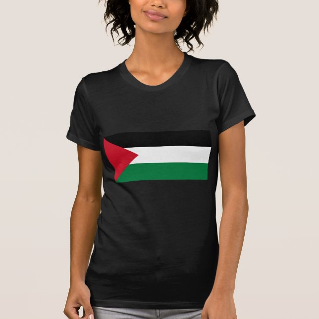 Den palestinska flagga (ع ل م ف ل ط periodiserings t-shirt (Framsida)