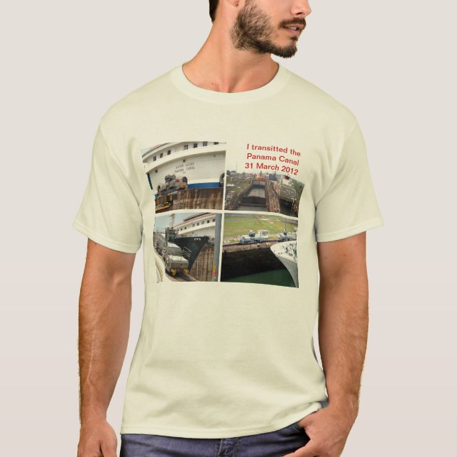 Den Panama kanalen genomreser Tee Shirt (Framsida)