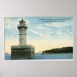 Den Panama kanalvisningen spänner ljus, Panama, Poster