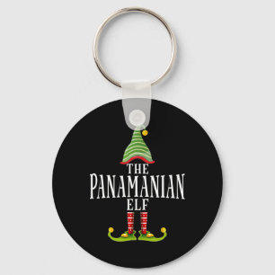 Den panamanska tomten roliga matchande pyjamas jul nyckelring