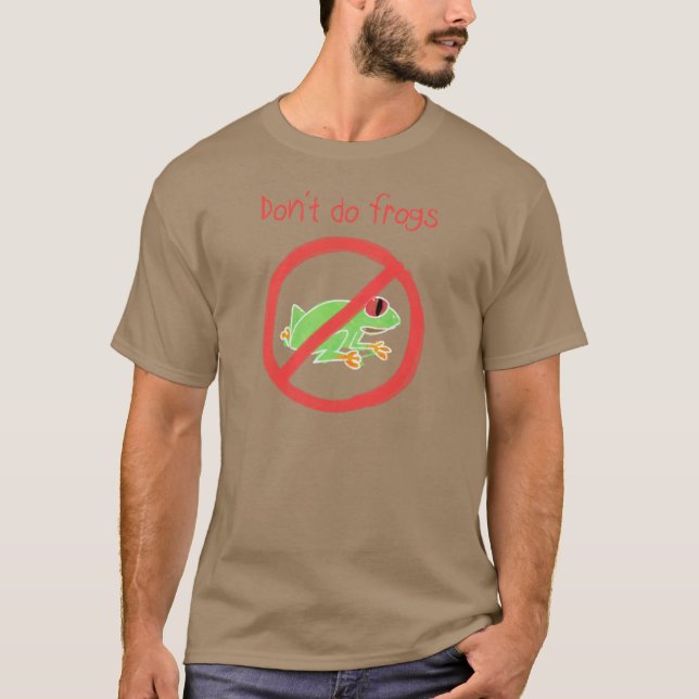 Den Papo & Yo T-tröja - gör inte grodor T-shirt (Framsida)