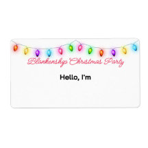 Den Pappra etiketten Namn bricka i Ljus, Gräns, to