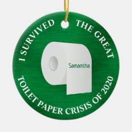 Den Pappra Grönten för leksakshårdskläder 2020 - T Julgransprydnad Keramik