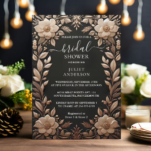 Den Pappra Möhippan Fabric Velvet Snöre Linen Inbjudningar