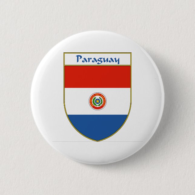 Den Paraguay flagga skyddar Knapp (Framsida)