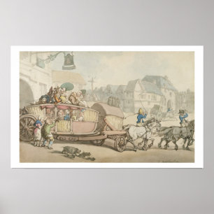 Den Paris arbetsamheten (skriva & bläck och w/c p Poster