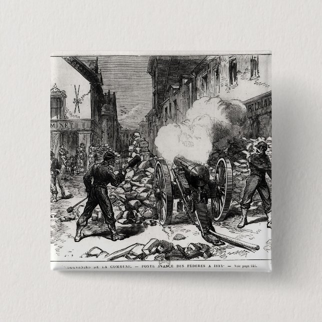 Den Paris communen: En barrikad på Issy Knapp (Framsida)