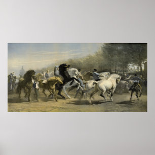 Den Paris hästen marknadsför 1855 Poster