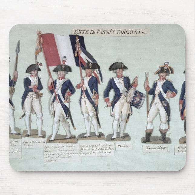 Den Parisian armén under fransken Musmatta (Framsidan)