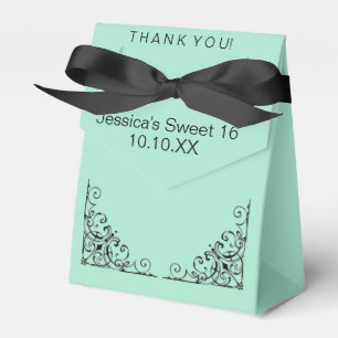 Den Parisian sweet sixteen för Mintgröntsvart Presentaskar