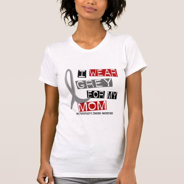 Den Parkinsons sjukdomen HA PÅ SIG JAG GRÅ FÄRG T-shirt (Framsida)