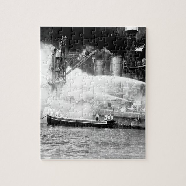 Den pärlemorfärg hamnen som tas av surprise_War, Pussel (Vertikal)