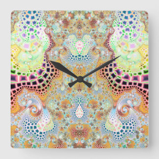 Den Particularized väggen för Dreamtime variation Fyrkantig Klocka